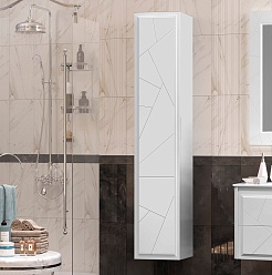 Opadiris Шкаф пенал Луиджи 35 подвесной белый матовый – фотография-3